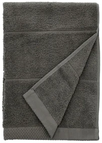 Ciemnoszary bawełniany ręcznik frotte 50x100 cm Line – Södahl
