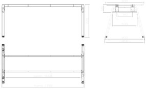 Biurko PRIMO GAMMA, 1800 x 900 mm, podstawa biała, brzoza