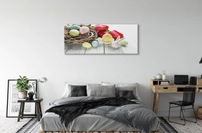 Obraz canvas na ścianę Jajka i Tulipany