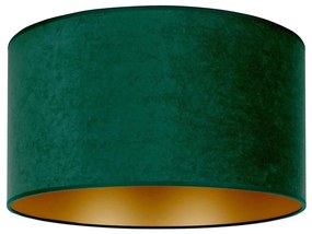 Duolla - Lampa sufitowa ROLLER 1xE27/15W/230V pr. 40 cm ciemnozielona/złota