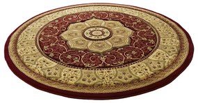 Czerwony okrągły dywan ø 150 cm Heritage – Think Rugs