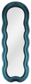 Lustro aksamitne - szer. 60 x wys. 160 cm - Niebieskie - LINOA