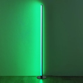 Czarna lampa stojąca LED (wysokość 110 cm) Tendo – Reality