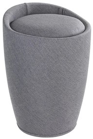 Pufa CANDY GREY - kosz na pranie, 2w1, WENKO