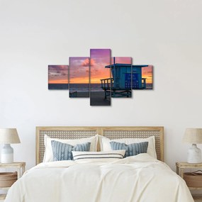 Obraz z plaży Santa Monica (125x70 cm)