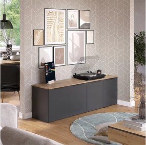 Szafka wisząca antracyt 80x40x50 wido