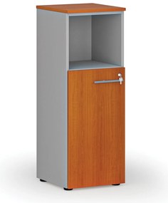 Szafa biurowa kombinowana PRIMO GRAY, 400 x 420 x 1087 mm, szary/wiśnia