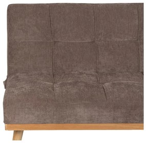 Brązowa rozkładana sofa z tkaniny szenilowej 178 cm – Ixia