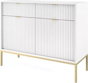 Cubero komoda 104 cm nowoczesna z szufladami i półkami