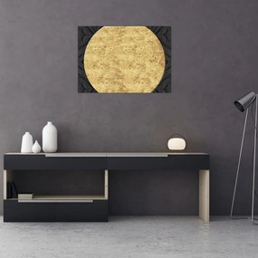 Obraz - Złota struktura N⁰2 (70x50 cm)
