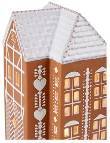 Kamionkowy świecznik na świeczkę typu tealight Gingerbread Lighthouse – Kähler Design