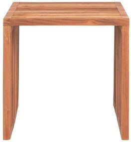 Stolik z litego drewna tekowego 40x40 cm Pego – House Nordic