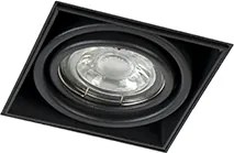 Zestaw 6 wpuszczanych reflektorów czarnych GU10 z możliwością pochylenia bez kołnierza - Oneon