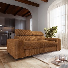 Masseno Sofa BENETE z funkcją spania - Miedziany - TILIA 56