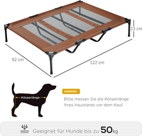 PawHut Sofa dla psa Łóżko dla zwierząt 122x92x23cm Legowisko dla psa Kolor kawowy i czarny | Aosom PL
