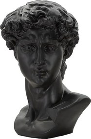 Czarna Starożytna Rzeźba Głowy Cm 44X35,5X60