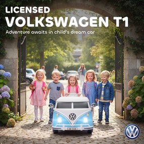 AIYAPLAY Dziecięcy samochód elektryczny, 12V pojazd dziecięcy z MP3, podwójnym silnikiem, klaksonem, miękki start, 89x49x41,5 cm, niebieski