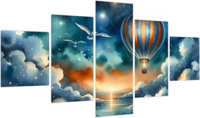 Obraz - Lot pod nocnym niebem (125x70 cm)