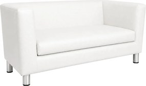Sofa Monaco : Kolor nogi - Chrom, Kolor tkaniny - EKO-SKÓRA - 10D, Typ tkaniny - Eko-skóra , Wysokość nogi - 15 cm