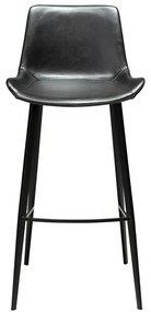 Czarny hoker z imitacji skóry DAN–FORM Denmark Hype, wys. 102 cm