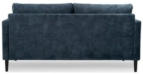 Ciemnoszara sofa z aksamitnym obiciem Scandic Adagio, szer. 153 cm
