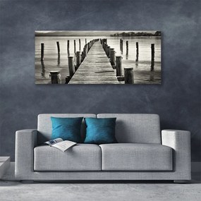 Fotoobraz na płótnie Konstrukcja Mostu nad Morzem