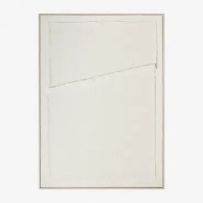 Dekoracyjne Malowanie Z Fakturą W Lnie Ovilea 50 X 70 Cm & B - Sklum