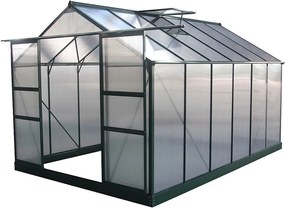 Szklarnia ogrodowa z poliwęglanu "Dahlia" kolor zielony świerkowy 9,24 m²