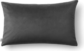 Grafitowa, welurowa poszewka ozdobna Werona