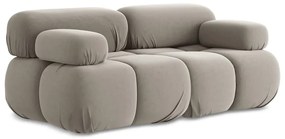 Beżowa aksamitna sofa modułowa 190 cm Lokua – Makamii