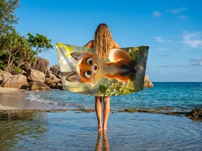 Szybkoschnący ręcznik plażowy VULPINA kolorowy 70 x 140 cm, 100% mikrofibra