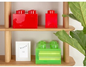 Zielony plastikowy pojemnik dziecięcy 25x25x18 cm – LEGO®