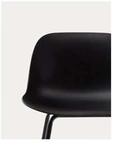 Czarny hoker (wysokość siedziska 74 cm) Altea – Kave Home