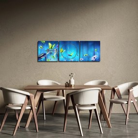 Obraz - Wolność (z zegarem) (90x30 cm)