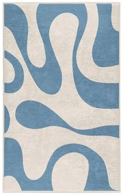 Niebieski dywan odpowiedni do prania 60x100 cm Blue Latte – Mila Home
