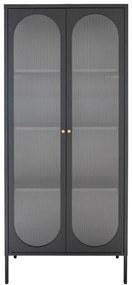 Czarna metalowa witryna 80x180 cm Adelaide – House Nordic