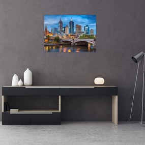 Obraz na szkle - miasto Melbourne (70x50 cm)