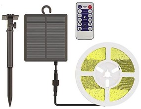 LED Ściemnialna taśma solarna LED/1,2W/3,7V 4000K IP67 5m