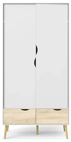 Biała szafa Tvilum Oslo, 99 x 200 cm