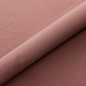 Łóżko kontynentalne RUBID 140x200 różowe velvet z pojemnikiem LAVERTO