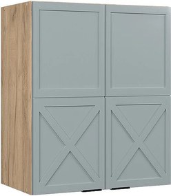 Szafka ścienna jasnoniebiesko-szary 60x34.1x72 fame-line