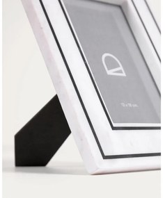 Biała kamienna ramka stojąca 20x25 cm Vittoria – Kave Home