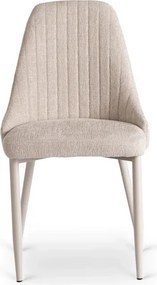 Zestaw Stół Prostokątny Rozkładany CLARK 120-160 cm Dąb Artisan/Kaszmir i 4 Krzesła TORINO Kremowe
