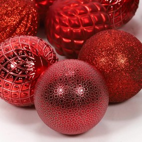 Bombki świąteczne 6 cm, 35 szt.