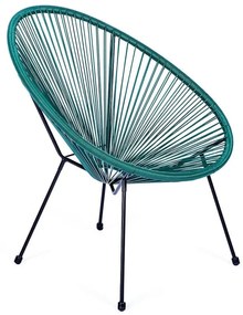 Zielony metalowy/plastikowy fotel ogrodowy Avocado Comfort – Bonami Selection