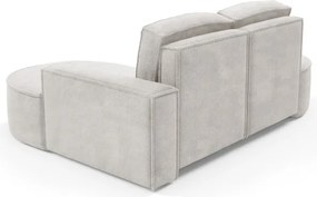 Narożnik MOLLY Lewostronny bez funkcji spania, wolnostojący tkanina CURIO 02 Biały