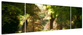 Obraz parku (170x50 cm)