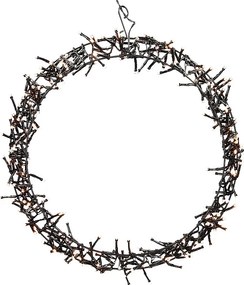 Wianek świetlny Wianek na drzwi Ø38 cm Oświetlenie świąteczne Wianek IP44 ciepły biały 300 LED