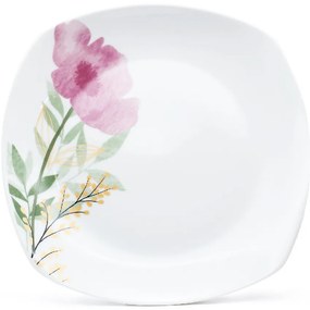 Arôme Home 18-częściowy zestaw obiadowy Różowy mak