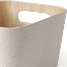 Kitchisimo Zestaw 2 koszyków do przechowywania 31 × 23 × 16 cm, kremowy, L